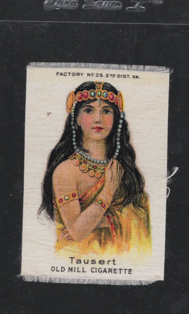 Silk From Old Mill Cigarette Pack Circa 1910 Factory No. 25 2nd District Virginia Tausert: Pop Culture Vintage Trading Cards, Collectibles for sale on the Internet, Online Auctions, Role Playing Fantasy Dystopian Near Future Trading Card Game