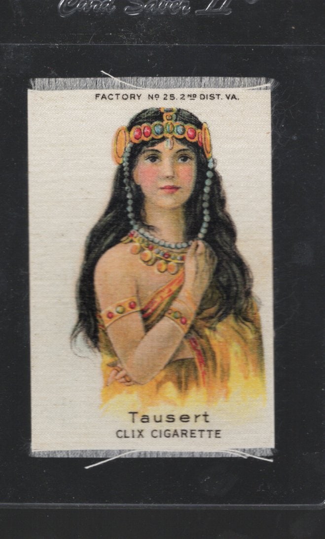 Silk From Clix Cigarette Pack Circa 1910 Factory No. 25 2nd District Virginia Tausert: Pop Culture Vintage Trading Cards, Collectibles for sale on the Internet, Online Auctions, Role Playing Fantasy Dystopian Near Future Trading Card Game