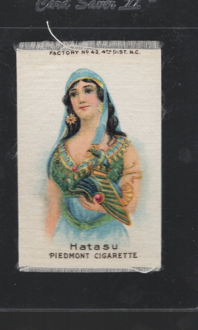 Silk From Piedmont Cigarette Pack Circa 1910 Factory No. 42 4th District North Carolina Hatasu: Pop Culture Vintage Trading Cards, Collectibles for sale on the Internet, Online Auctions, Role Playing Fantasy Dystopian Near Future Trading Card Game