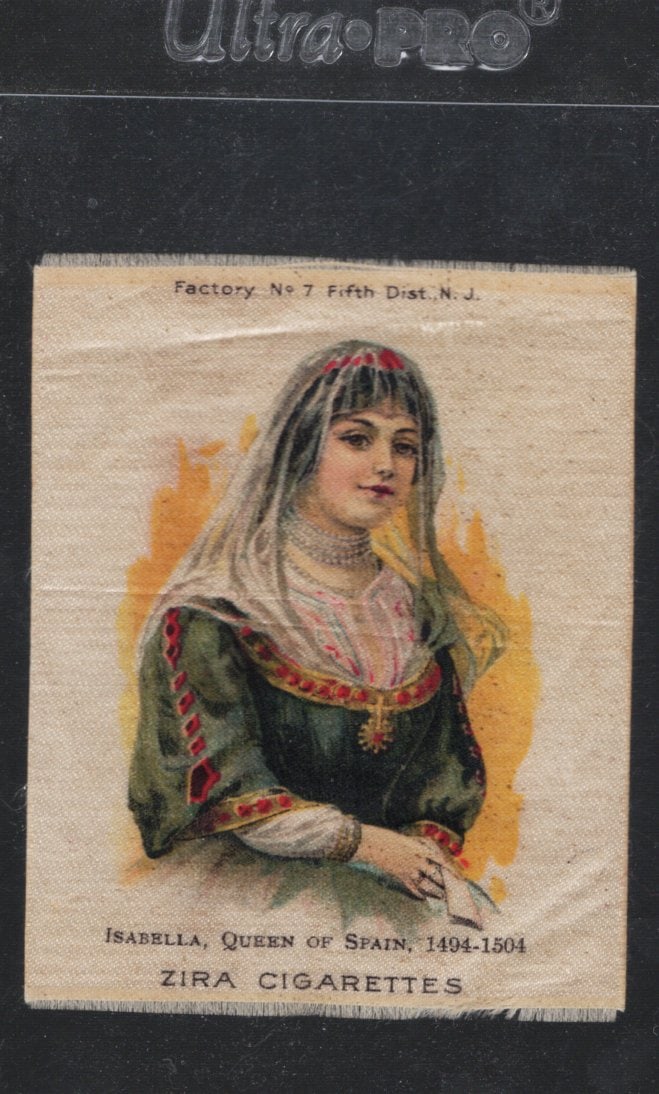 Silk From Zira Cigarette Pack Circa 1910 Factory No. 7 5th District New Jersey Isabella Queen of (1 of 1)