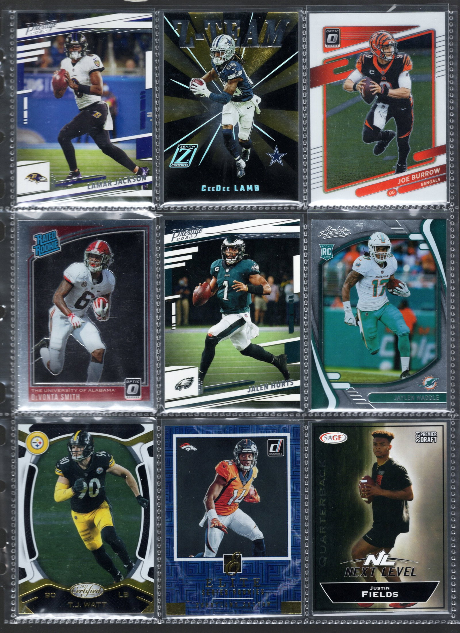 9 - Panini & Donruss NFL Trading Cards, All are Stars, Includes Variations, Parallels, & Rookie: Panini Select, Prizm, Mosaic, Contenders, Zenith, Phoenix, Illusions, Absolute, Rookie NFL Sports Trading Cards, SP, SSP, Cards, Football Cards for Sale Near Me, Superbowl & Hall of Fame Player Cards,