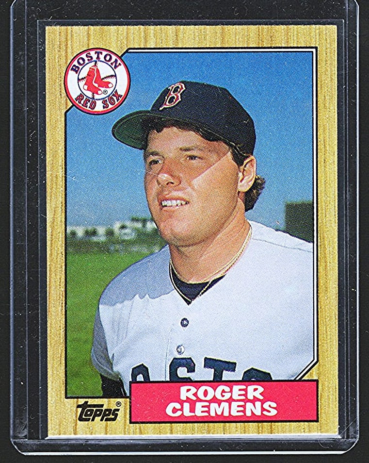 1987 Topps MLB Trading Cards, All Stars & Hall of Famers: Roger Clemens #340: Topps Baseball MLB Trading & Sports Cards, Sports Cards for Sale Near Me, World Series & Hall of Fame Players Memorabilia, Refractors, X-Fractors, Numbered, SP, SSP, Valuable Auction Memorabilia Lots 
