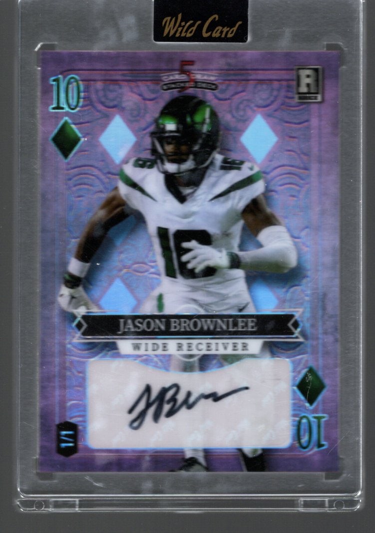 2023 Wild Card Card Draw Stacked Deck Jason Brownlee Autograph #SD-JBA 1/1! (1 of 2)