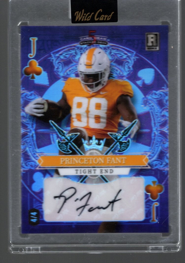 2023 Wild Card Card Draw Stacked Deck Princeton Fant Autograph #SD-PFA 4/4! (1 of 2)