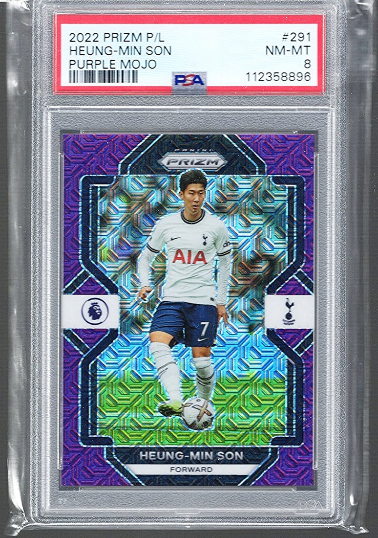2022 Panini Prizm Heung-Min Son Purple Mojo Prizm #291, PSA Grade 8, 14/20 (1 of 2)
