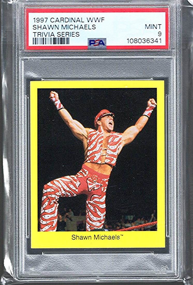 1997 Cardinal WWF Wrestling Trading Card, Shawn Michaels, PSA Grade 9 (1 of 2)