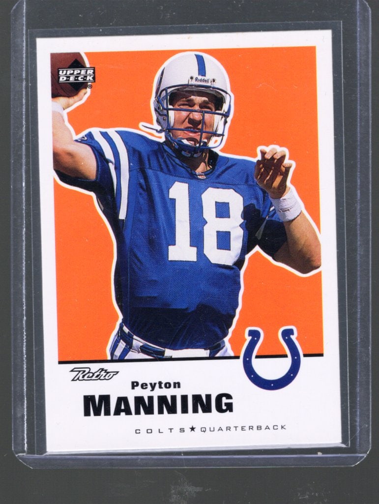 1999 Upper Deck NFL Trading Cards, Peyton Manning Retro #63 (1 of 2)