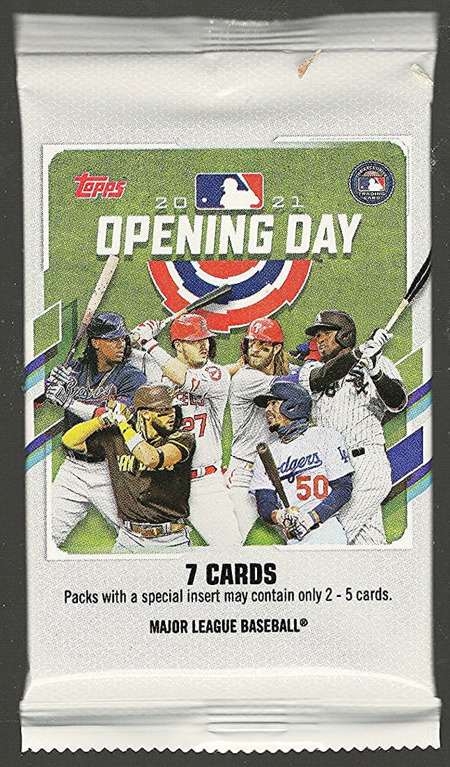 2021 Topps Opening Day Baseball Cards BLASTER BOX PACK Sports Cards (1 of 1)