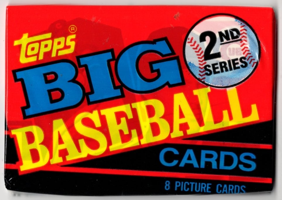 1990 Topps Big Baseball Series 2 Retail Box Wax Pack Vintage Baseball Cards: Topps Valuable Vintage MLB Rookie Baseball Trading Cards, Ken Griffey, Jr, Barry Bonds, Rickey Henderson, Nolan Ryan, Bo Jackson, Rickey Henderson, Dave Winfield, Old Sports Cards for Sale Near Me, Wo