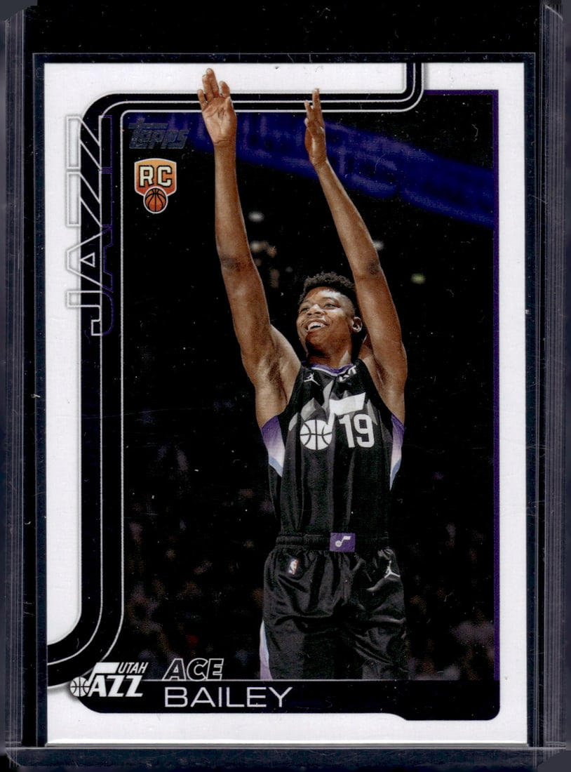 Ace Bailey Rookie Card 2025-26 Topps #205 Utah Jazz (1 of 2)