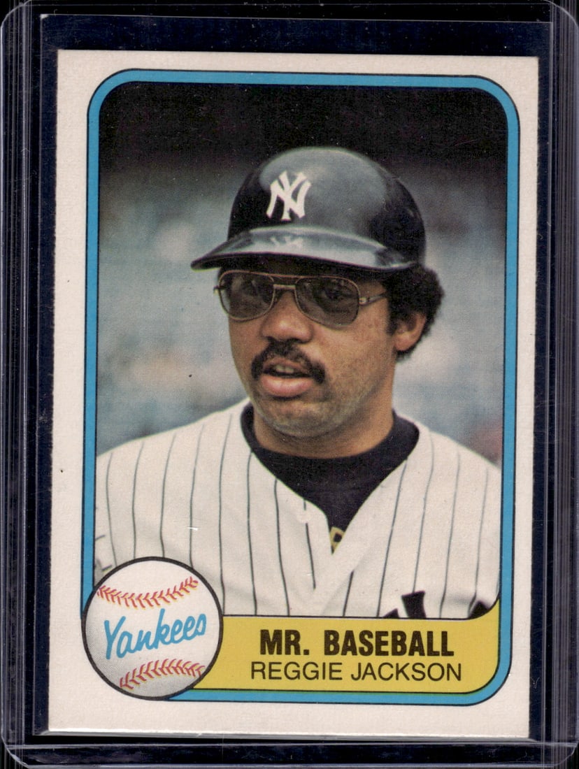 Reggie Jackson 1981 Fleer #650 New York Yankees (1 of 2)