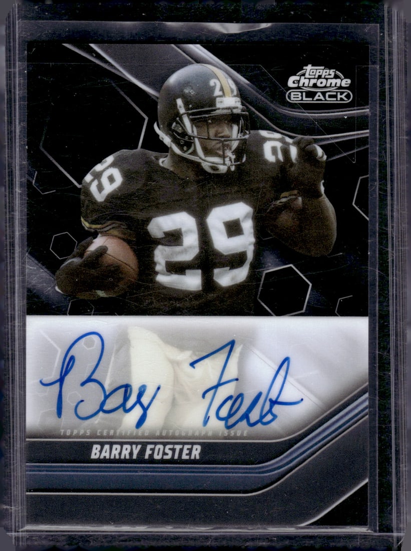 Barry Foster Topps Chrome Black Auto 2023 Topps Composite #TCBA-BFO Steelers (1 of 2)
