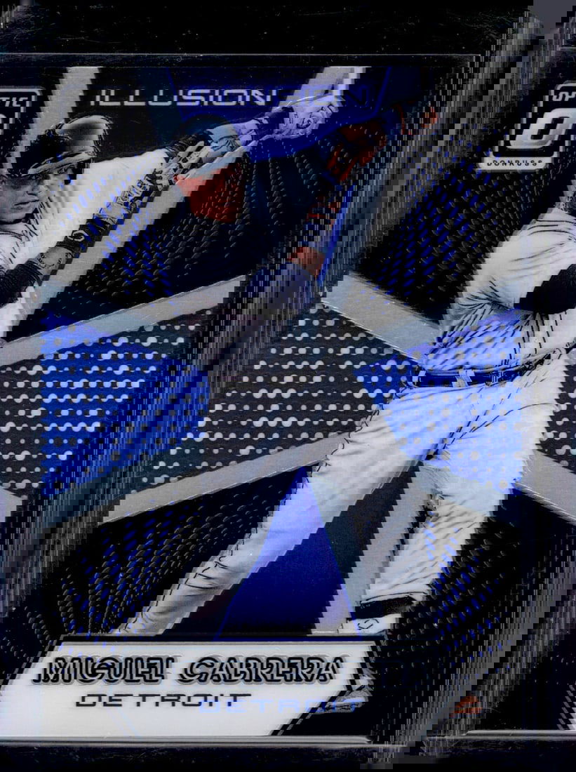 Miguel Cabrera Illusions Blue Prizm /149 2016 Donruss Optic #I-6 Detroit Tigers (1 of 2)