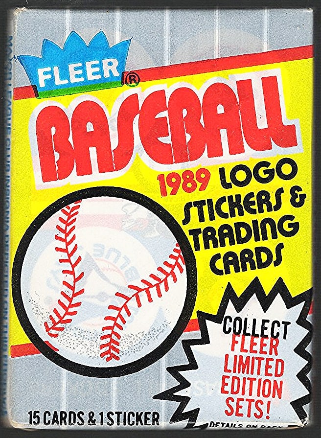 1989 Fleer Baseball Series 1 Retail Box Wax Pack - Billy Ripken Error Card Year (1 of 1)
