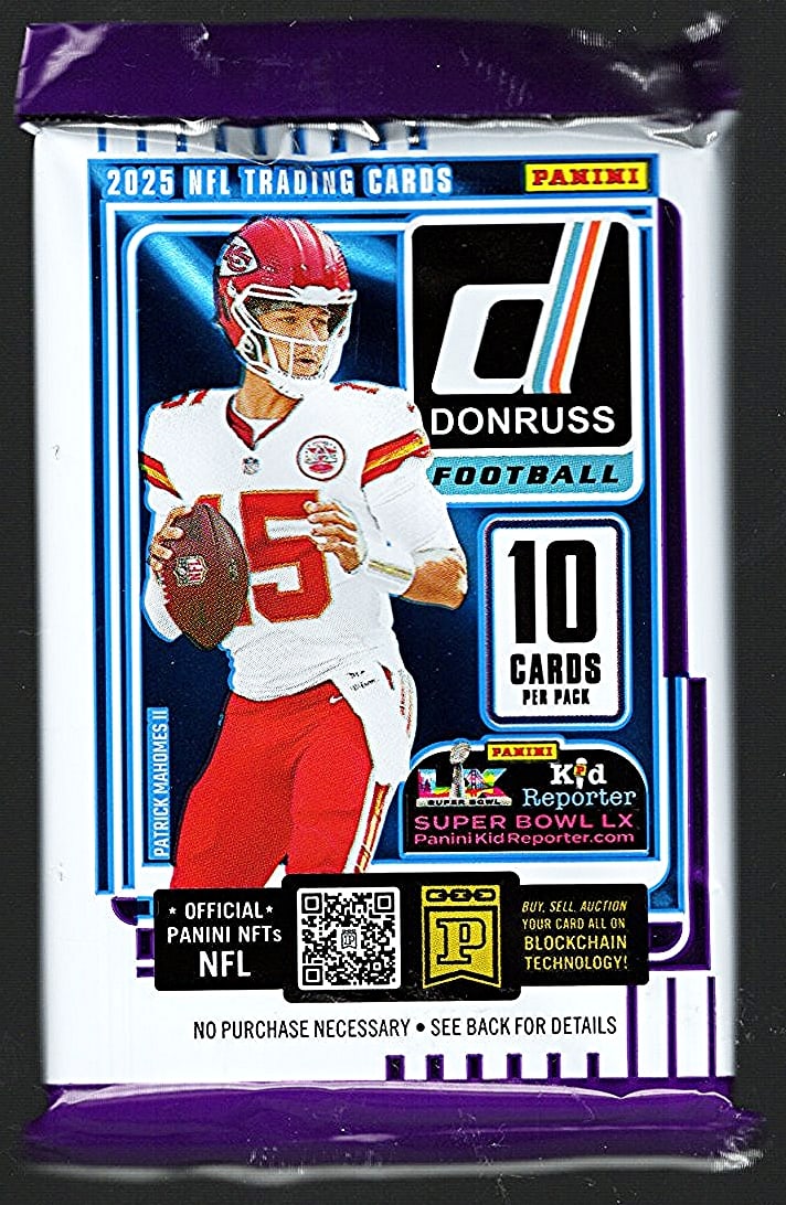 2025 Donruss Football MEGA BOX Pack Cam Ward, Emeka Egbuka, Ashton Jeanty, Travis Hunter, Omarion: Donruss Football NFL Trading & Sports Cards, Rookie Cards in this set are Cam Ward, Emeka Egbuka, Ashton Jeanty, Travis Hunter, Omarion Hampton, Rated Rookie, Downtown SSP, Sports Cards for Sale Near 