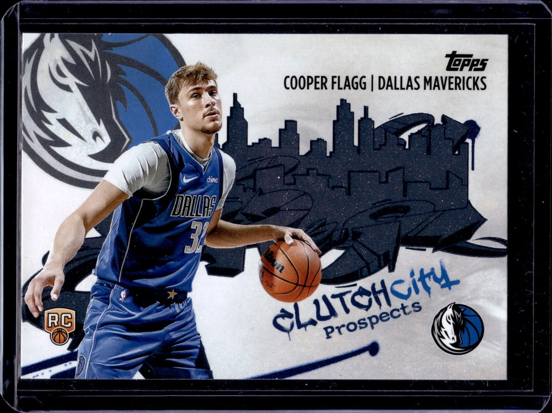 Cooper Flagg Rookie Card Clutch City Prospects 2025-26 Topps #CC-1 Dallas Mavericks (1 of 2)