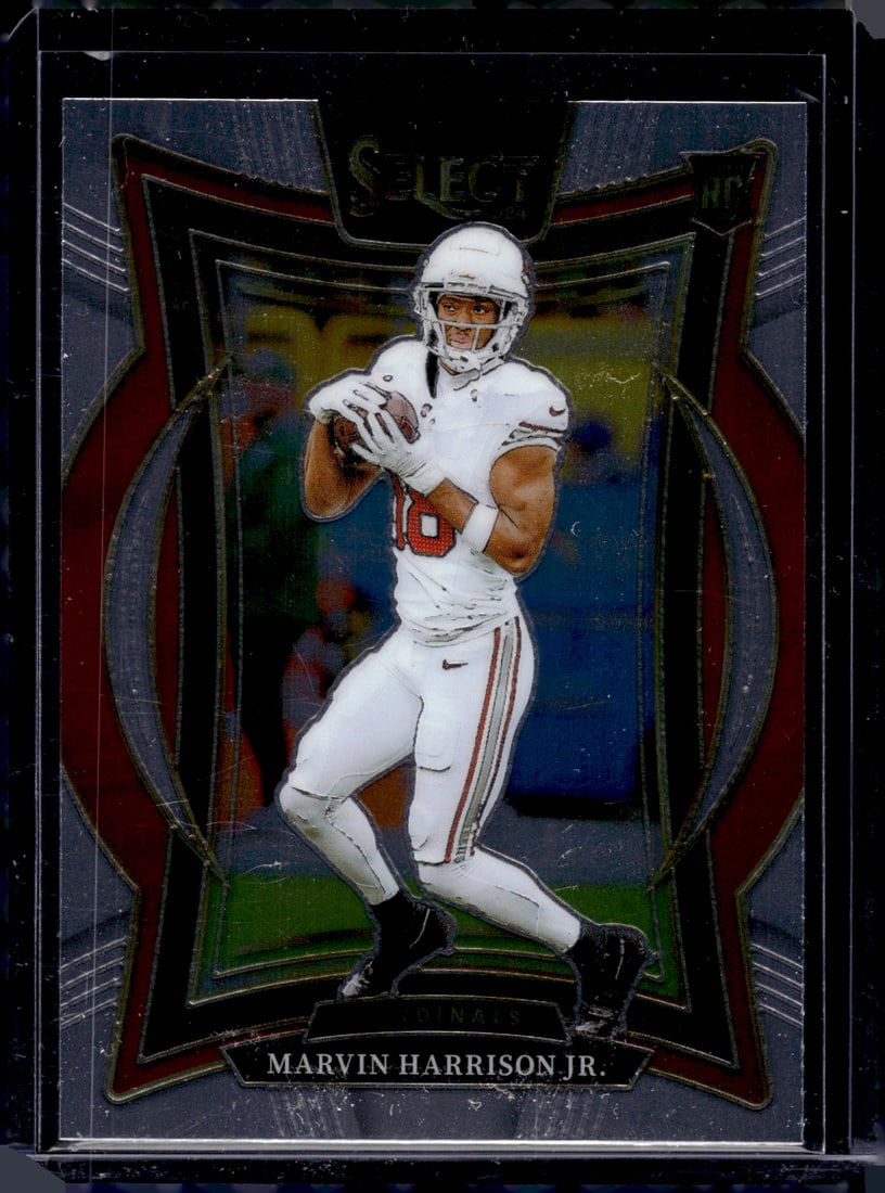 Marvin Harrison Jr. Rookie Card 2024 Select #28 Arizona Cardinals: Panini Select, Prizm, Mosaic, Contenders, Zenith, Phoenix, Illusions, Absolute, Rookie NFL Sports Trading Cards, SP, SSP, Cards, Football Cards for Sale Near Me, Superbowl & Hall of Fame Player Cards,
