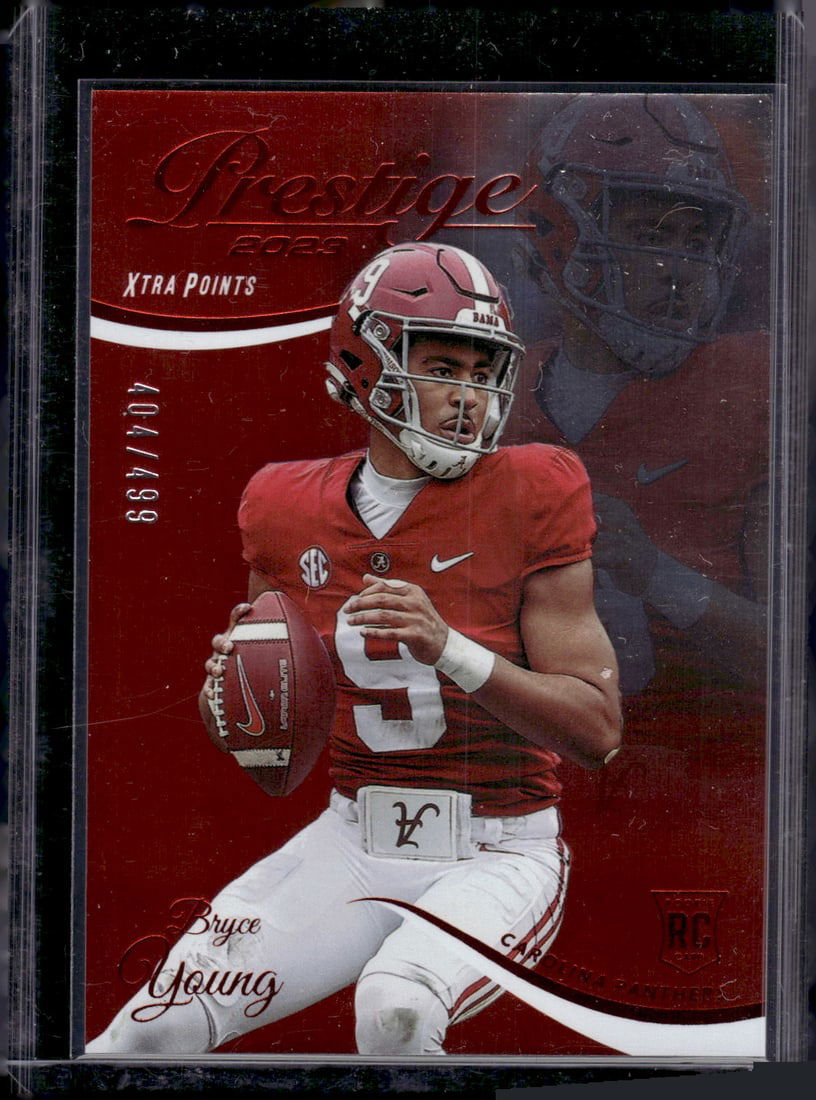 Bryce Young Rookie Card Red /499 2023 Panini Prestige #311 Carolina Panthers (1 of 2)