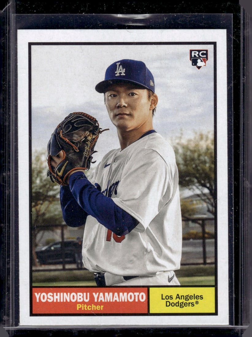 Yoshinobu Yamamoto Rookie Card 2024 Topps Archives #61 Mark on Back See Pics: Topps Baseball MLB Trading & Sports Cards, Sports Cards for Sale Near Me, World Series & Hall of Fame Players Memorabilia, Refractors, X-Fractors, Numbered, SP, SSP, Valuable Auction Memorabilia Lots 
