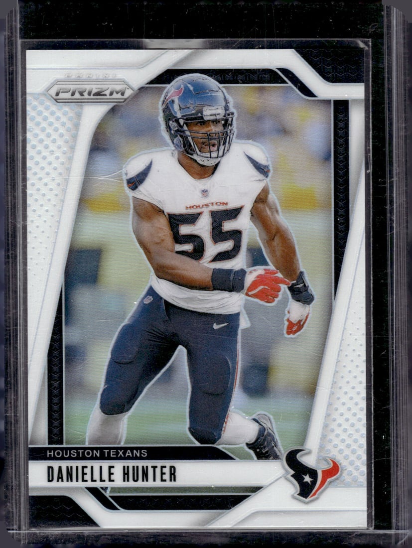 Danielle Hunter White Prizm /35 2024 Panini Prizm #117 Houston Texans (1 of 2)