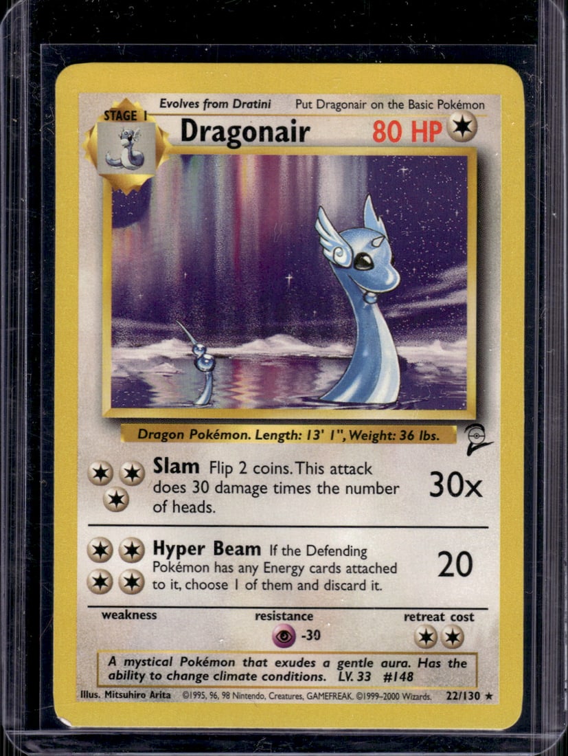 Pokemon Base Set 2 Dragonair Non Holo Rare #22 (1 of 2)