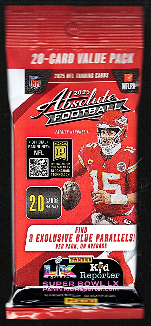 2025 Panini Absolute Football HANGER VALUE PACK- RC: Jaxson Dart, Emeka Egbuka (1 of 1)