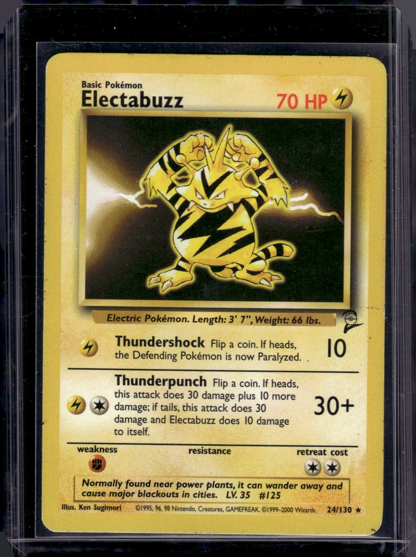 Pokmeon Base Set 2 Electabuzz Non Holo Rare #24 LP/MP (1 of 2)
