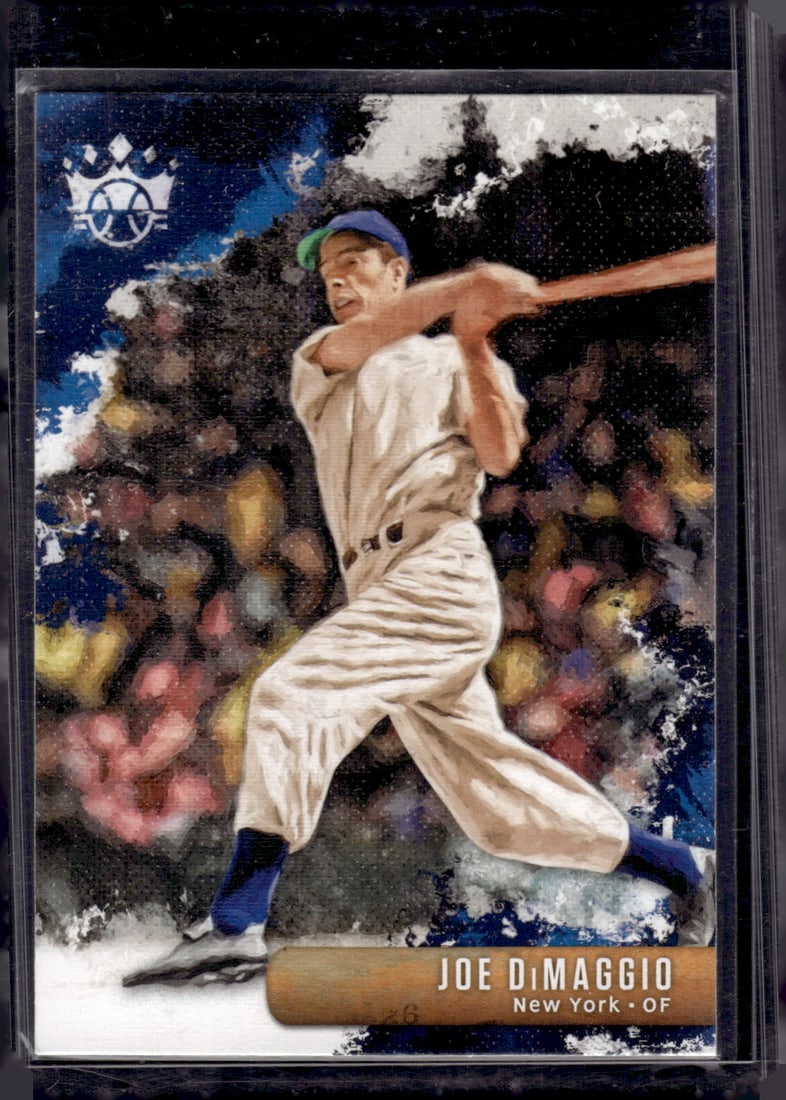 Joe DiMaggio 2019 Diamond Kings #19: Donruss Baseball MLB Trading & Sports Cards, Sports Cards for Sale Near Me, Prizm, Mosaic, Select, SP, SSP, Auction Memorabilia Lots for Sale On Line, World Series & Hall of Fame Players, Diamond King