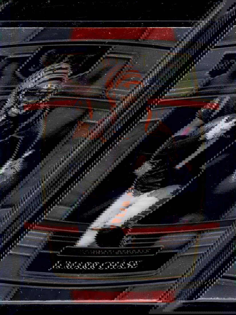 Ja'Marr Chase Rookie Card 2021 Select #47 Cincinnati Bengals: Panini Select, Prizm, Mosaic, Contenders, Zenith, Phoenix, Illusions, Absolute, Rookie NFL Sports Trading Cards, SP, SSP, Cards, Football Cards for Sale Near Me, Superbowl & Hall of Fame Player Cards,