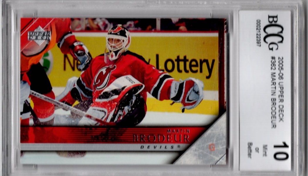 Martin Brodeur 2005-06 Upper Deck #362 BCCG 10 New Jersey Devils (1 of 2)