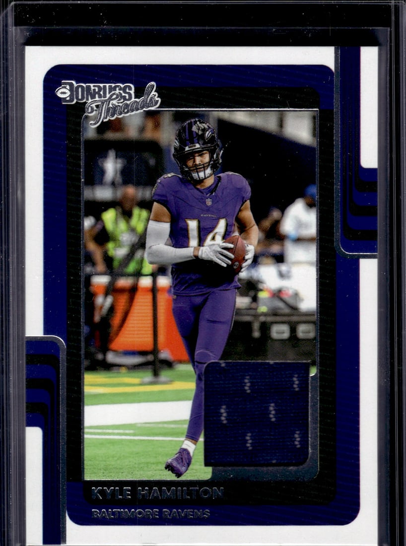 Kyle Hamilton Patch 2025 Donruss #DTH-KHN Baltimore Ravens: Donruss Football NLF Trading & Sports Cards, Sports Cards for Sale Near Me, Valuable Memorabilia Auction Lots Sold On Line, SP, SSP