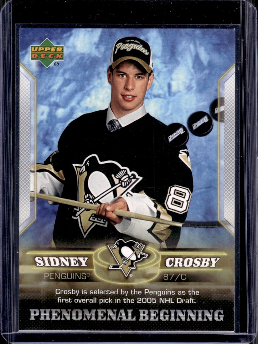 Sidney Crosby Phenomenal Beginning 2006 Upper Deck #1 Pittsburgh Penguins (1 of 2)
