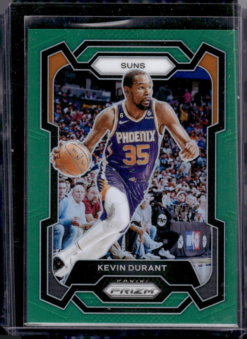 Kevin Durant Green Prizm 2023-24 Panini Prizm #5 Suns, Rockets (1 of 2)