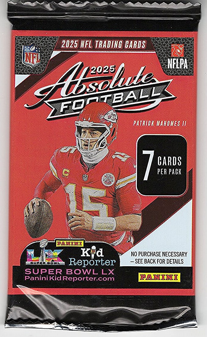 2025 Panini Absolute Football MEGA BOX PACK- RC: Jaxson Dart, Emeka Egbuka: Jayden Daniels Rookie Cards of Jaxson Dart, Cam Skatteboo, Emeka Egbuka, Shadeur Sanders, Travis Hunter, Panini NFL Rookie Football Trading Sports Cards, Kaboom, Sports Cards for Sale Near Me, Super B