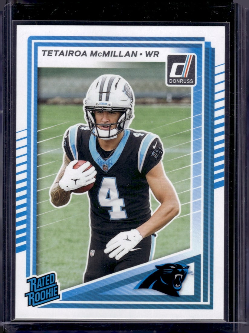 Tetairoa McMillan Rookie Card 2025 Donruss #314 Carolina Panthers: Donruss Football NLF Trading & Sports Cards, Sports Cards for Sale Near Me, Valuable Memorabilia Auction Lots Sold On Line, SP, SSP