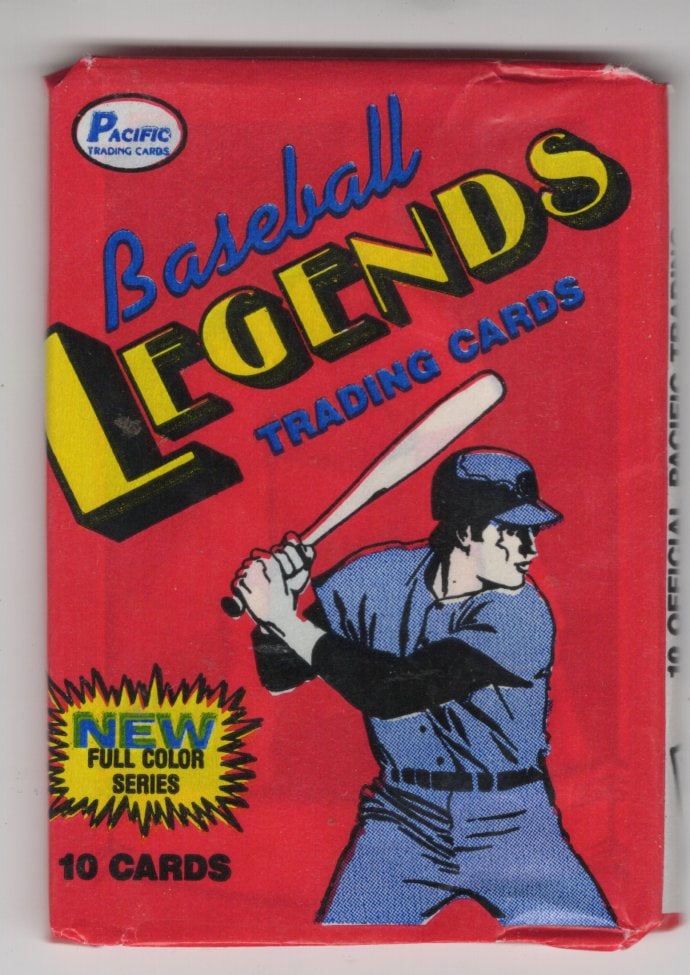 1988 Pacific Legends Series 1 Vintage Baseball Cards Retail Wax Pack (1 of 1)