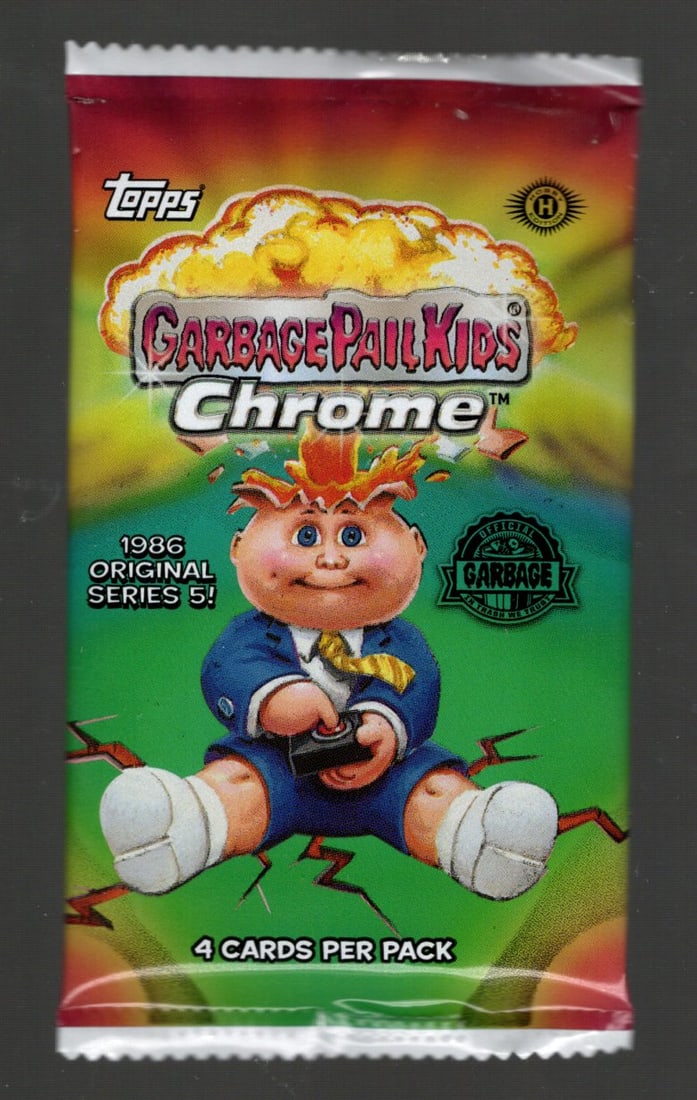 2022 Gargage Pail Kids Chrome Hobby Box Pack 1986 Origianal Series 5! Trading Cards: Numbered Cards, Wave Parallels, Topps Trading Cards Sold on Line, Auction Lots for sale on line, Trading Card Stickers