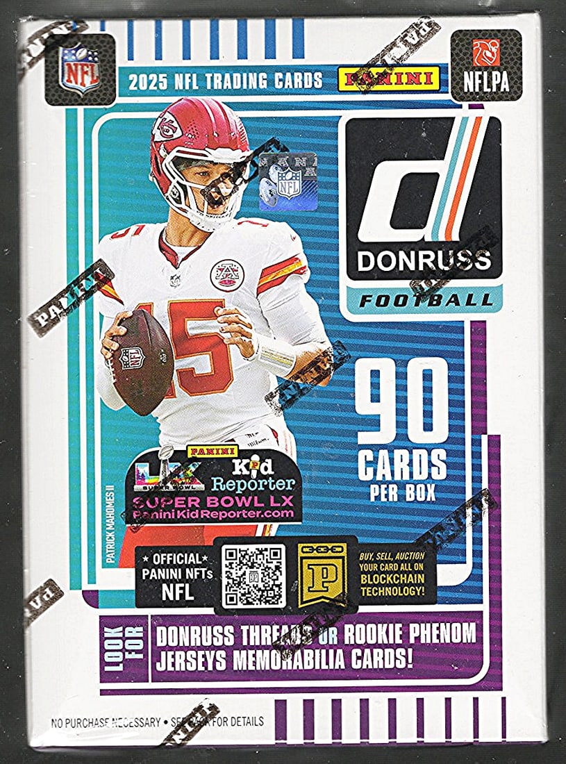 2025 Donruss Football Blaster Box Cam Ward, Emeka Egbuka, Ashton Jeanty, Travis Hunter, Omarion (1 of 1)