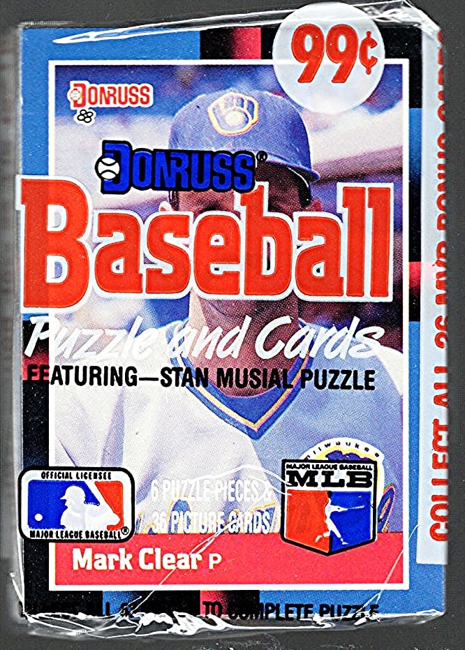 1988 Donruss Vintage Series 1 Baseball CELLO RETAIL BOX PACK, Sports Card: Vintage Valuable Donruss Baseball MLB Trading & Sports Cards, Robin Yount, George Brett, Rickey Henderson, Nolan Ryan, Old Sports Cards for Sale Near Me, World Series & hall of Fame Players, Auction M