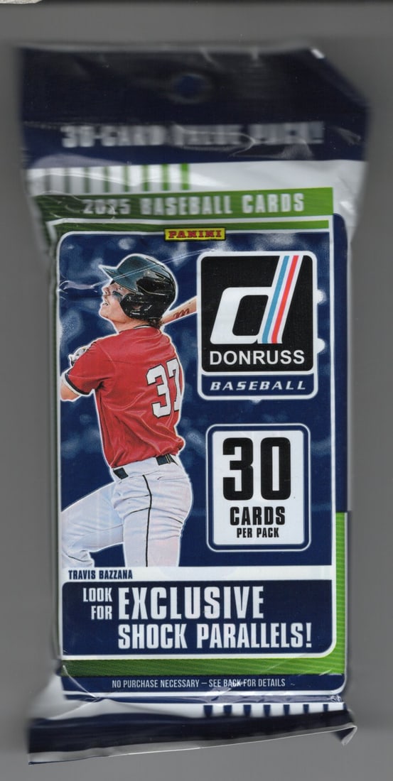2025 Donruss Baseball Card Hanger Value Fat Pack - 30 Cards Per Pack, Shock Parallels (1 of 1)