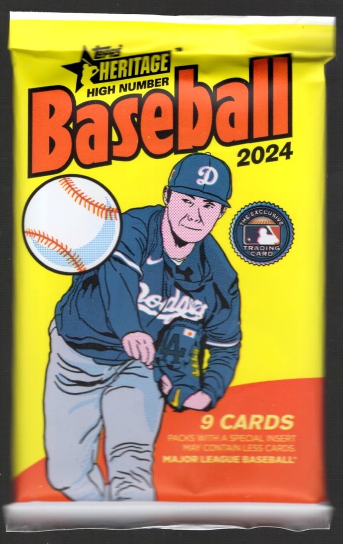 2024 Topps Heritage HIGH NUMBER Baseball Blaster Box Pack - Elly De La Cruz & Paul Skenes Rookie (1 of 1)