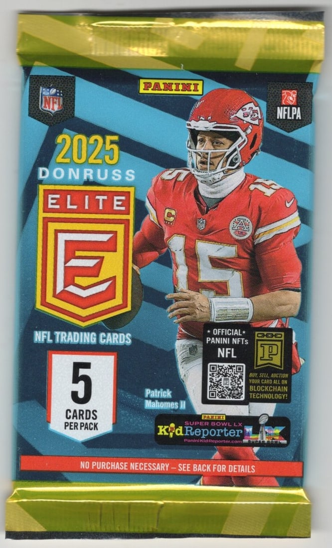 2025 Donruss Elite Football MEGA BOX PACK - Cam Ward, Ashton Jeanty, Dillon Gabriel, Shadeur Sanders (1 of 1)