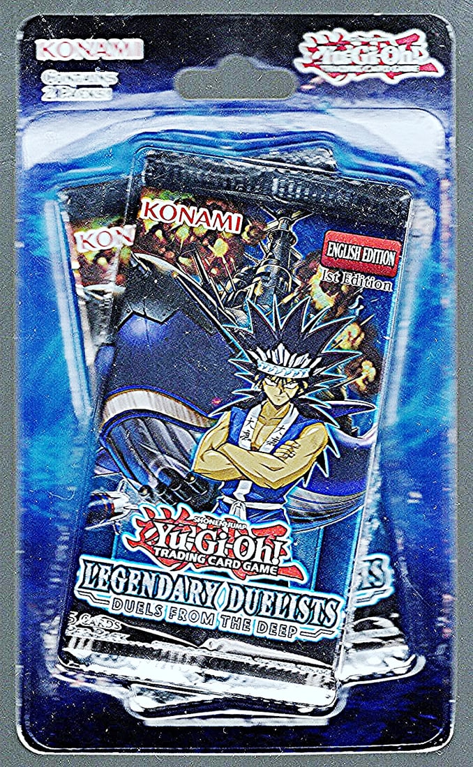 2020 Yu-Gi-Oh! Legendary Duelists - Duels from the Deep 1st Edition - 2 Packs Per Hanger Blister: Yu Gi Oh TCG, Yugioh 25th Anniversary Trading Card Game, Trading Card Games for Sale Near Me, Auction Lots for Sale On Line, Attack, Spell, Defend