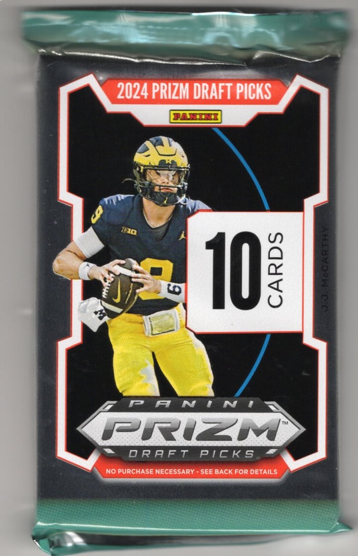 2024 Panini Prizm Draft Picks Football Card Mega Box Pack Sports Card Rookie NFL Trading Cards (1 of 1)