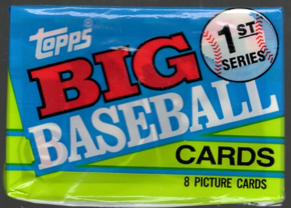 1990 Topps Big Baseball Series 1 Retail Box Wax Pack Vintage Baseball Cards: Topps Valuable Vintage MLB Rookie Baseball Trading Cards, Ken Griffey, Jr, Barry Bonds, Rickey Henderson, Nolan Ryan, Bo Jackson, Rickey Henderson, Dave Winfield, Old Sports Cards for Sale Near Me, Wo