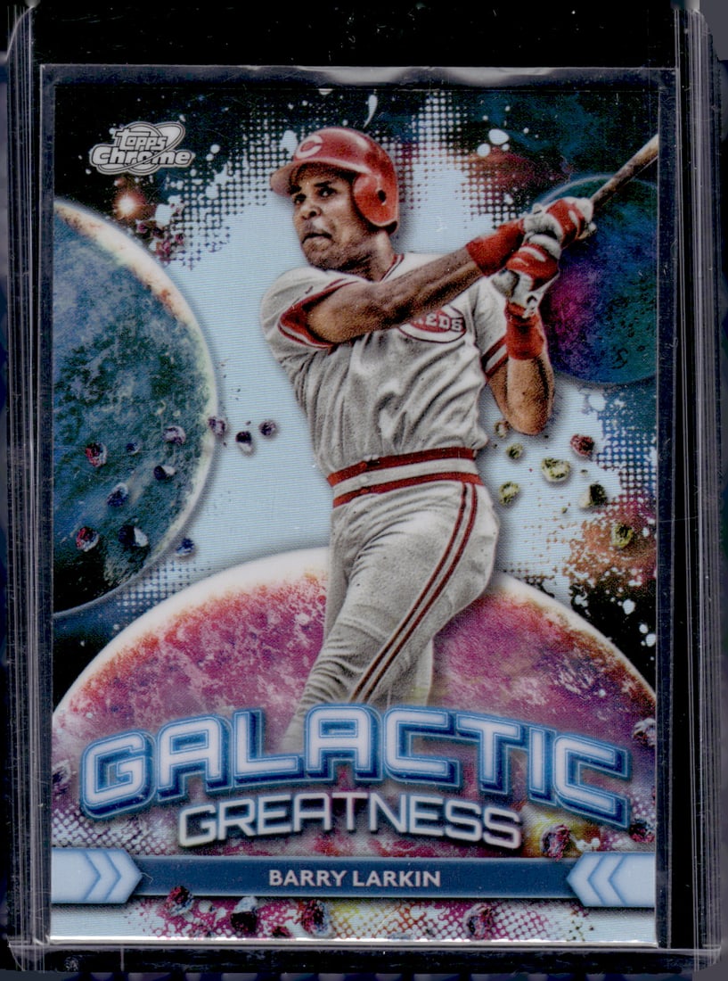 Barry Larkin Galactic Greatness 2024 Topps Chrome Cosmic #GG-22 Cincinnati Reds (1 of 2)