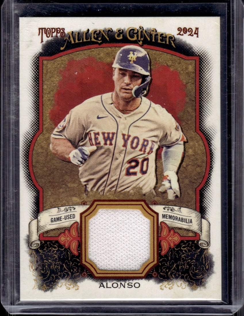 Pete Alonso Game Used Patch 2024 Topps Allen & Ginter #AGR-PA New York Mets (1 of 2)