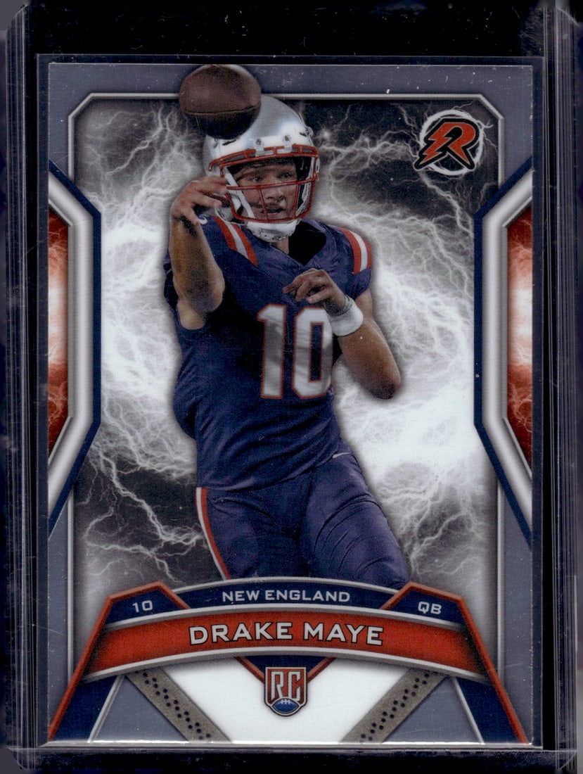 Drake Maye Rookie Card 2024 Topps Resurgence #164 New England Patriots: Topps Football NFL Trading Sports Cards, Sports Cards for Sale Near Me, Super Bowl & Hall of Fame Player Cards, Resurgence, Composite, SP, SSP, Valuable Auction Memorabilia Lots For Sale On Line