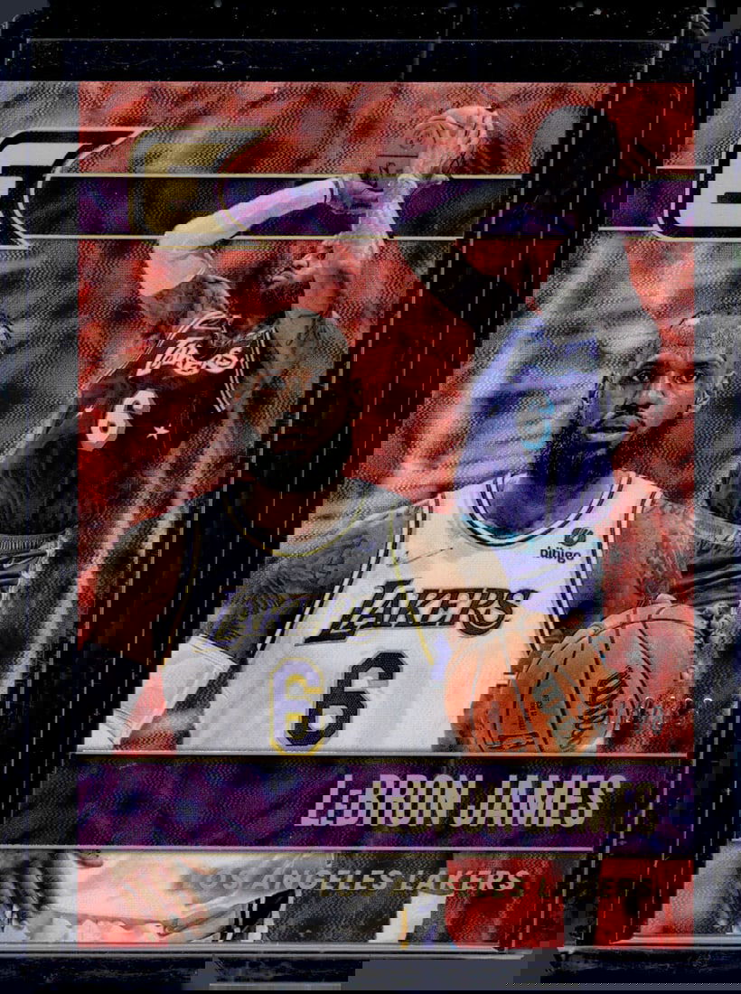 LeBron James Asia Red /88 2021-22 Chronicles Essentials #302 Los Angeles Lakers (1 of 2)