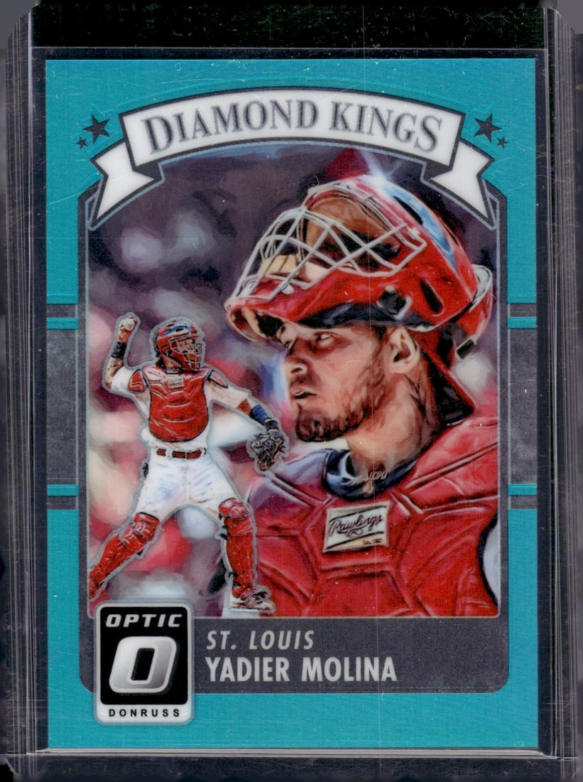 Yadier Molina Aqua Prizm Diamond Kings /299 2016 Donruss Optic #26 St. Louis Cardinals (1 of 2)